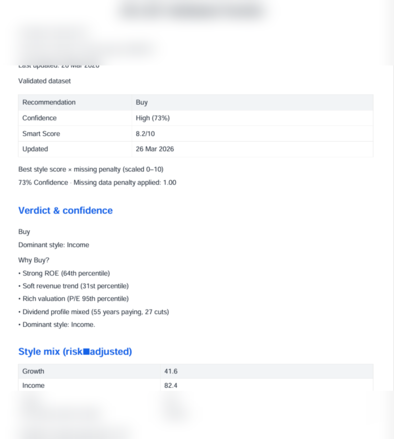 Client-ready report